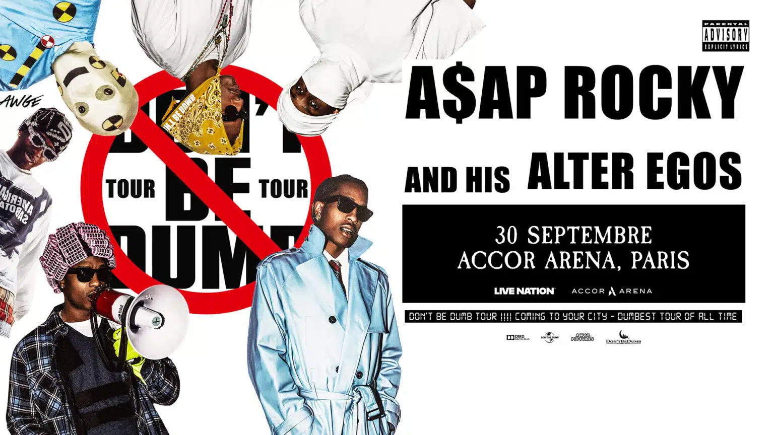 A$AP ROCKY - DON'T BE DUMB WORLD TOUR - ACCOR ARENA - 30 septembre 2026